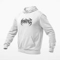 Apokefale Hoodie, Apokefale Logo White Hoodie, Metalcore Merchandise