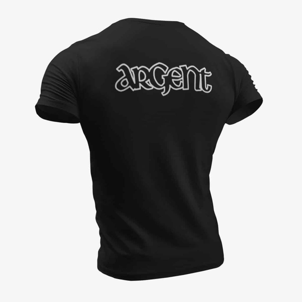 Argent T-Shirt, Argent Logo Black T-Shirt, Hard Rock Merchandise