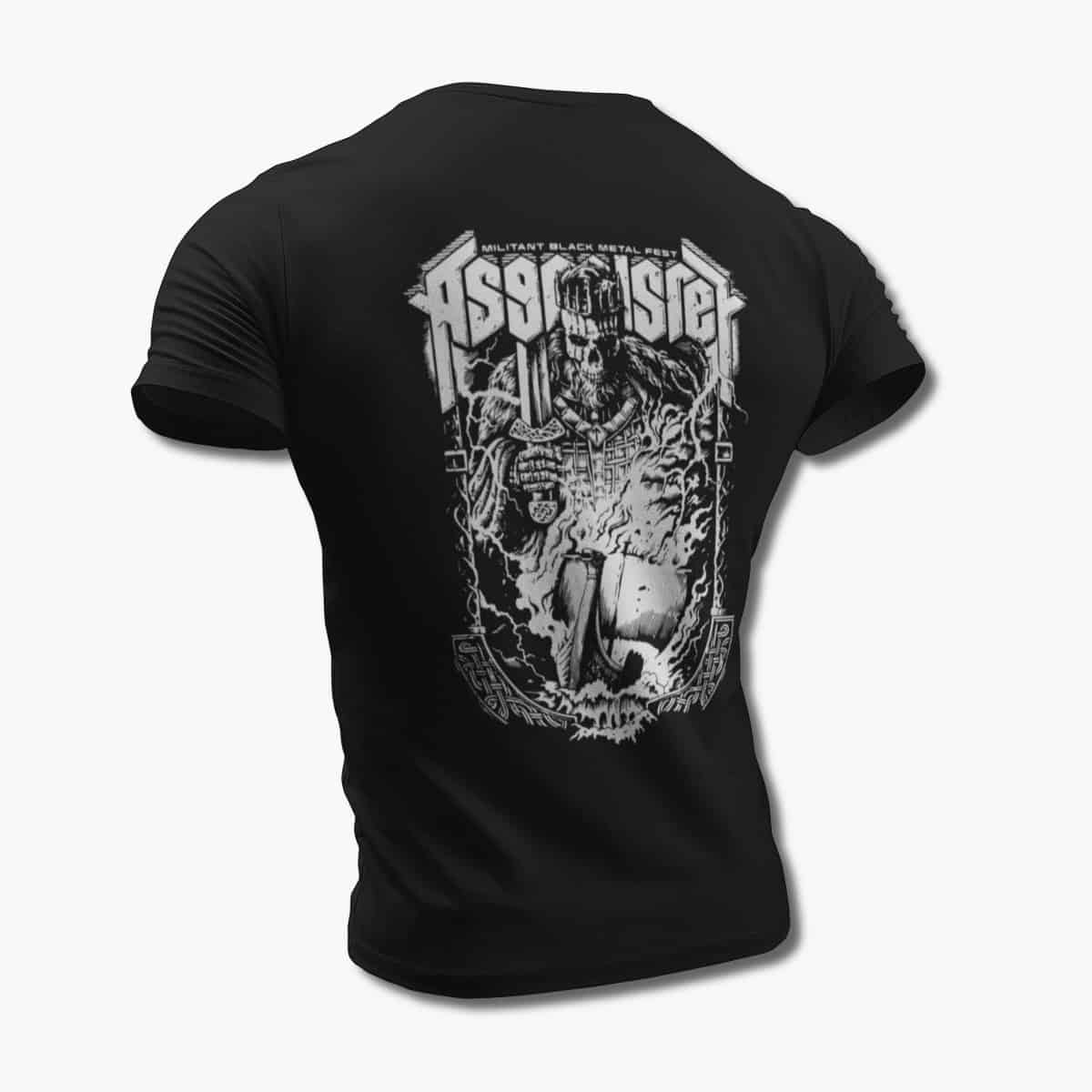 Asgardsrei Fest T-Shirt, Asgardsrei Militant Black Metal Fest Black Tee Shirt, Black Metal Merchandise