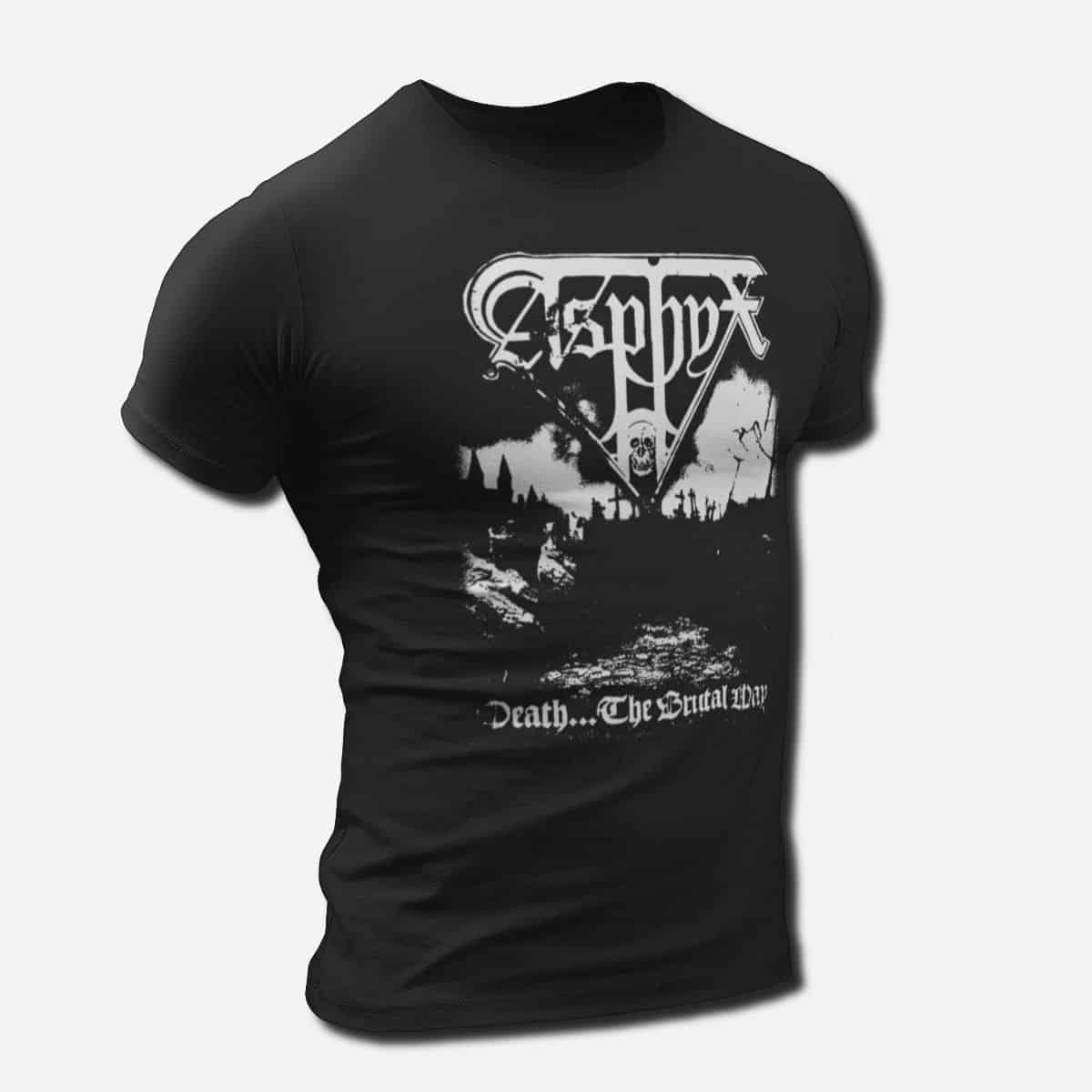 Asphyx Band T-Shirt, Asphyx Death the Brutal Way Tee Shirt, Death Metal, Doom Metal Merch