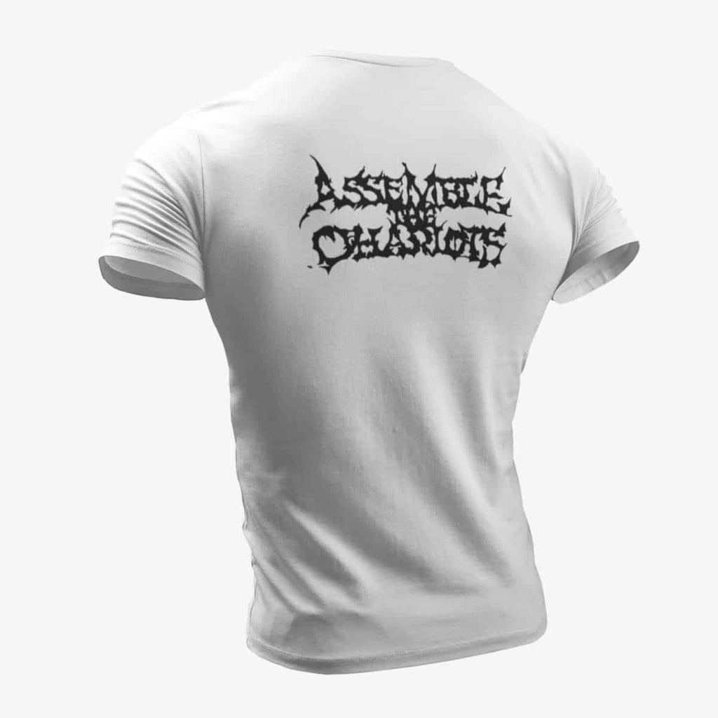 Assemble the Chariots T-Shirt, Assemble the Chariots Logo White T-Shirt, Symphonic Black Metal Merchandise