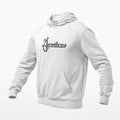 Autumnblaze Hoodie, Autumnblaze Logo White Hoodie, Gothic Metal Merchandise