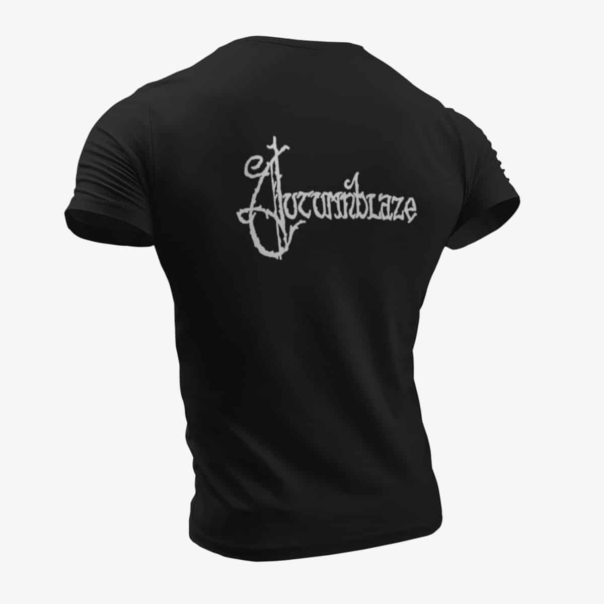 Autumnblaze T-Shirt, Autumnblaze Logo Black T-Shirt, Gothic Metal Merchandise