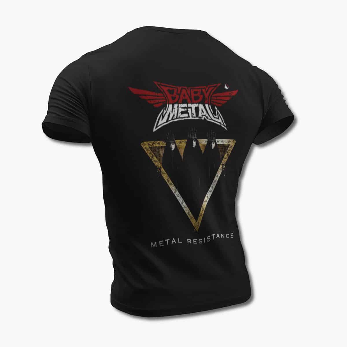 BabyMetal Band T-Shirt, Baby Metal Metal Resistance Black Tee Shirt, Power Metal Merchandise
