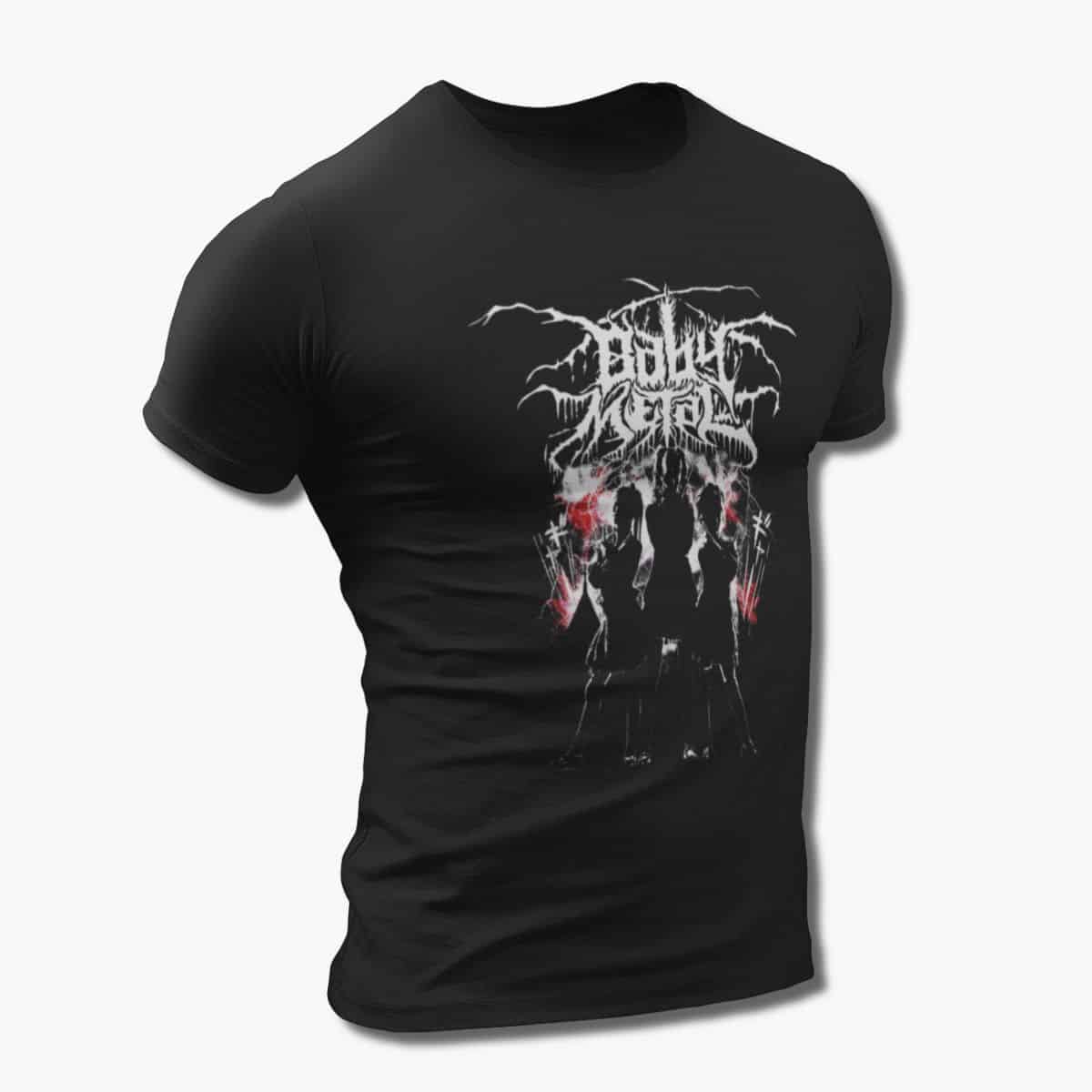 Babymetal Band T-Shirt, Baby Metal Artwork Black Tee Shirt, Heavy Metal, Power Metal Merchandise
