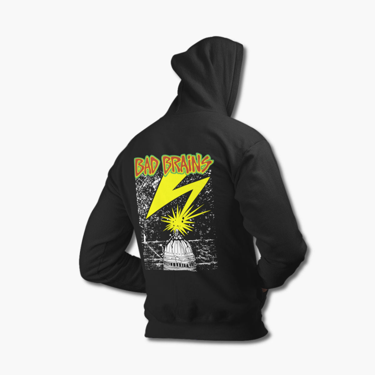 Bad Brains Hoodie, Bad Brains Band Black Hoodie, Heavy Metal Merchandise