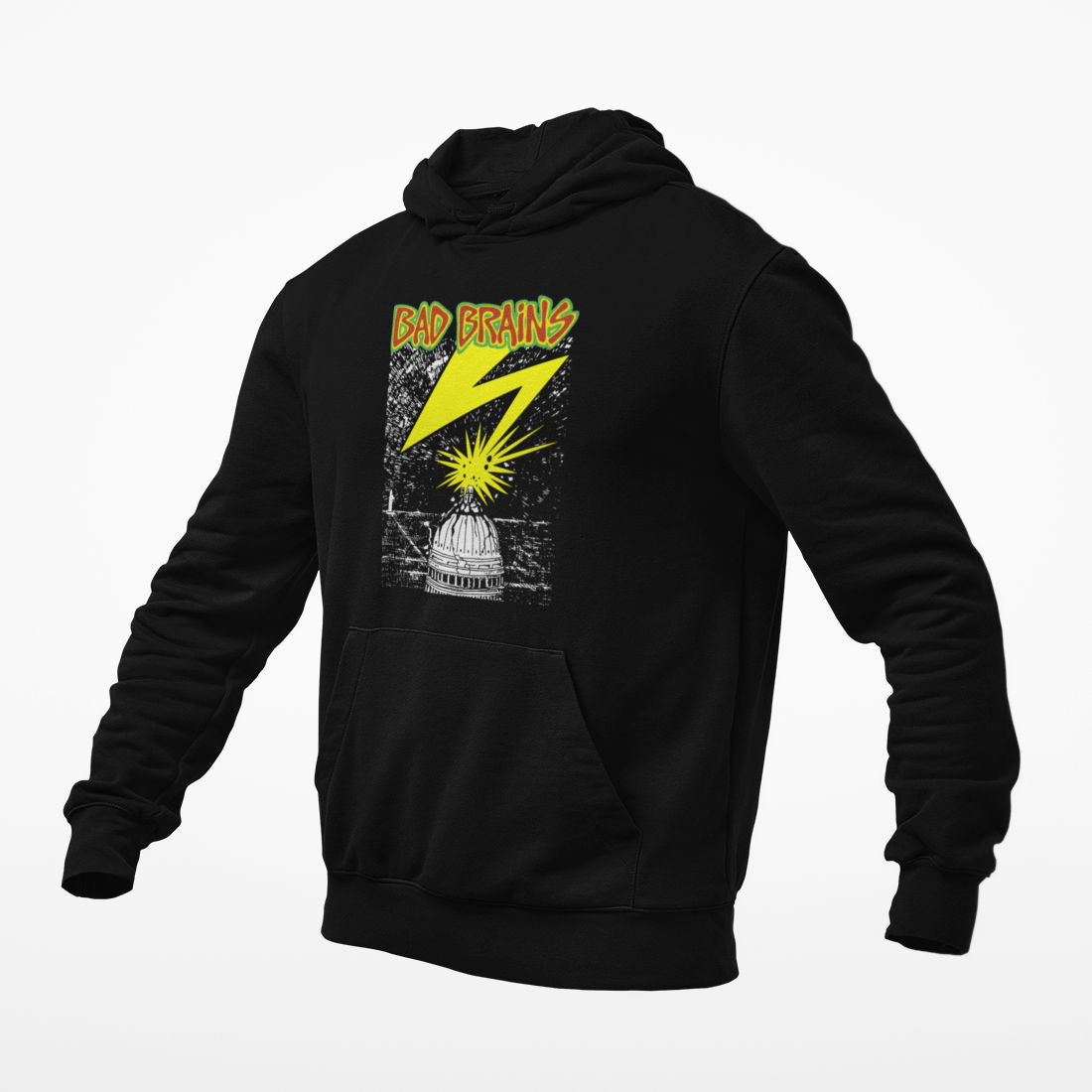 Bad Brains Hoodie, Bad Brains Band Black Hoodie, Heavy Metal Merchandise