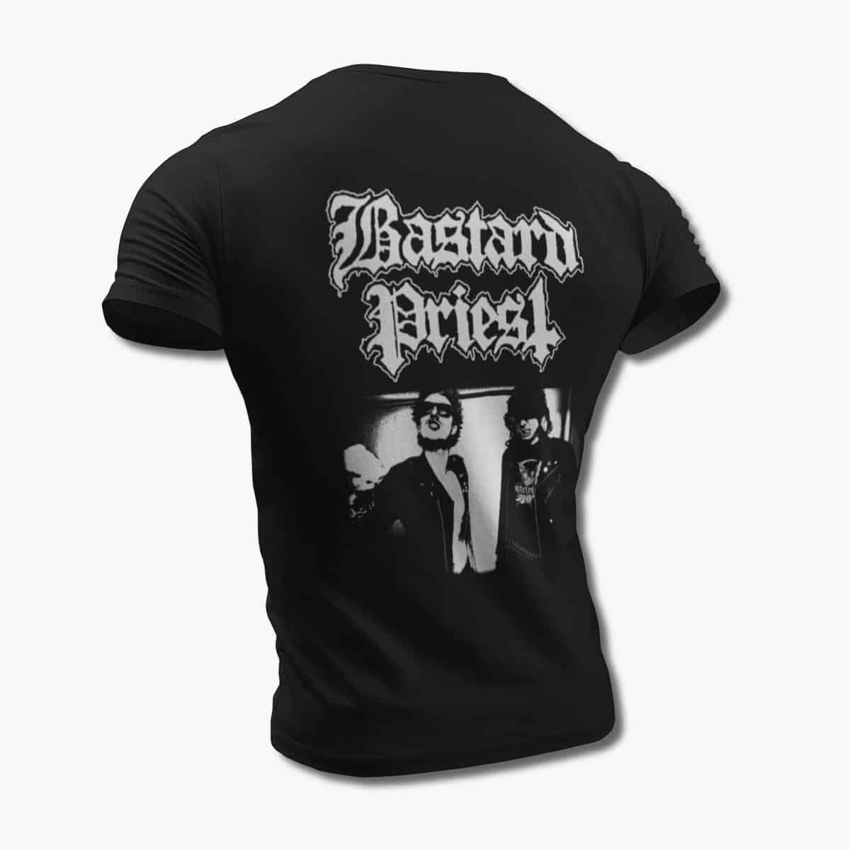 Bastard Priest Band T-Shirt, Bastard Priest Artwork Black Tee Shirt, Death Metal Merchandise