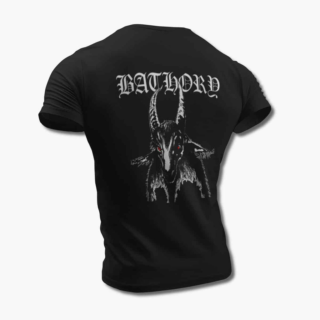 Bathory Band T-Shirt, Bathory Cover Black Tee Shirt, Viking Metal Merchandise
