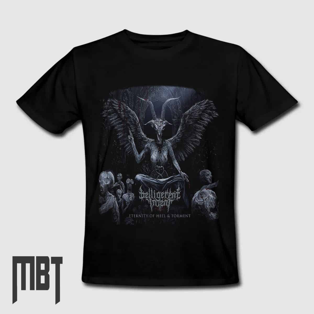 Belligerent Intent T-Shirt, Belligerent Intent Eternity of Hell and Torment Tee-Shirt, Metal Merch