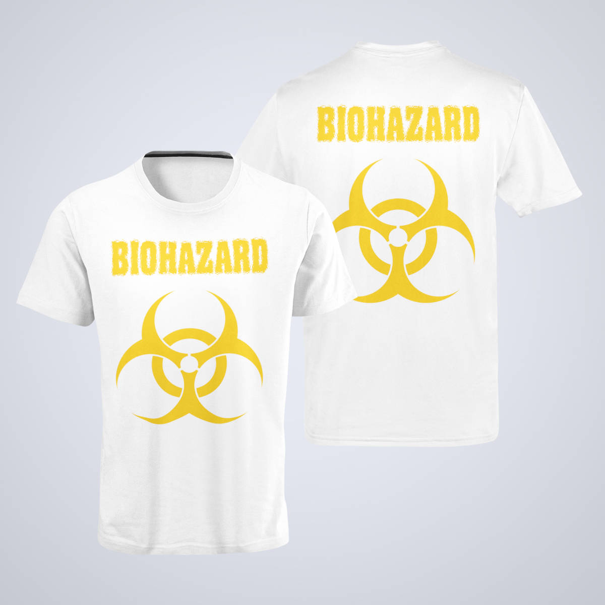 Biohazard T-Shirt, Biohazard Band Logo White T-Shirt, Thrash Metal Merchandise