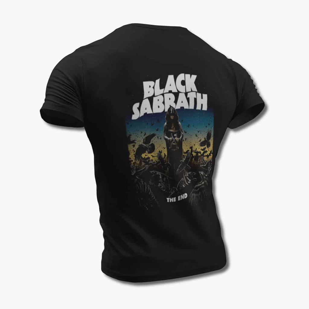 Black Sabbath Band T-Shirt, Black Sabbath The End World Tour Artwork Black Tee Shirt, Heavy Metal Merchandise