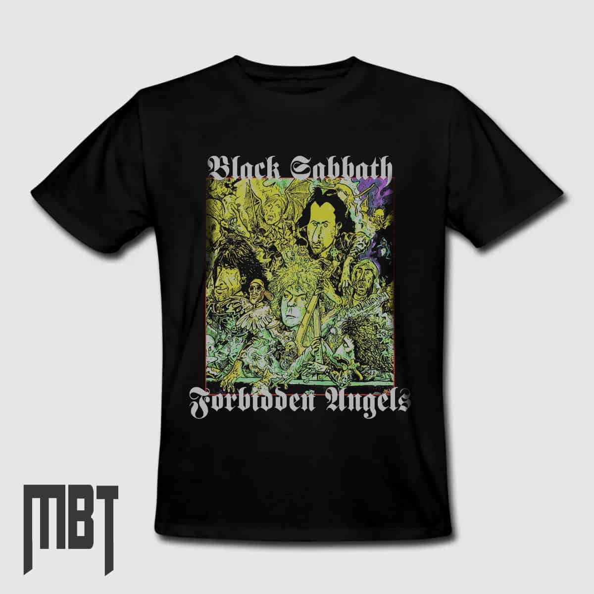 Black Sabbath T-Shirt, Black Sabbath Forbidden Angels Tee-Shirt, Metal Merch
