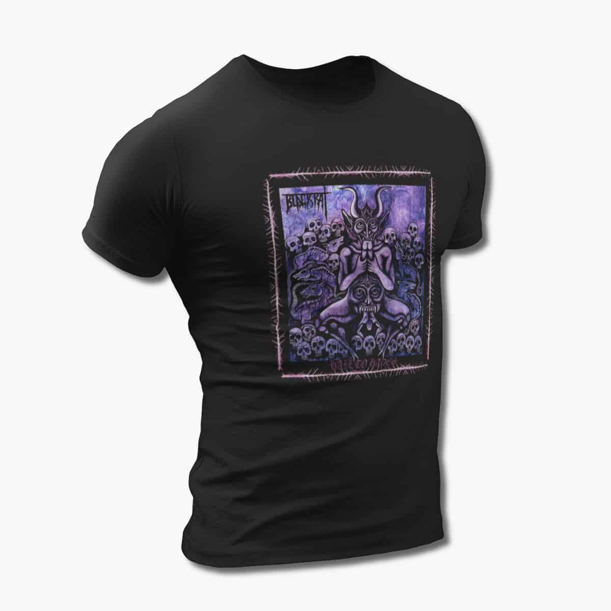 Blackrat Band T-Shirt, Blackrat Hail to Hades Black Tee Shirt, Thrash Metal Merchandise