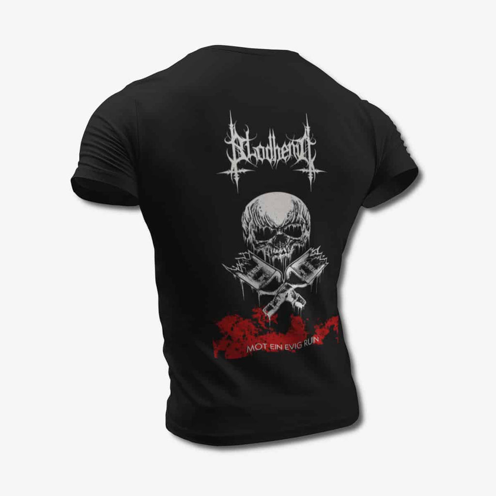 Blodhemn T-Shirt, Blodhemn Mot ein evig ruin Black Tee Shirt, Black Metal Merchandise