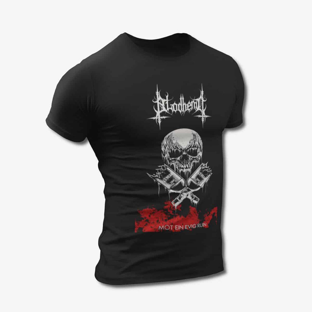 Blodhemn T-Shirt, Blodhemn Mot ein evig ruin Black Tee Shirt, Black Metal Merchandise