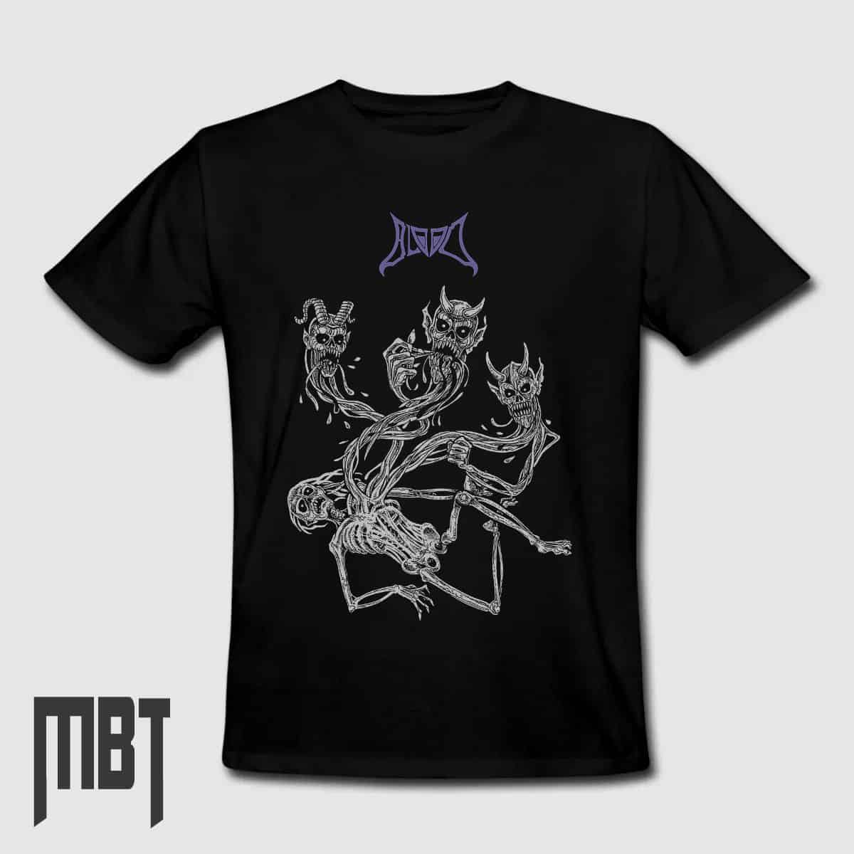 Blood Band T-Shirt, Blood Spasmo Paralytic Dreams Tee-Shirt, Metal Merch