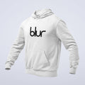Blur Hoodie, Blur Band Logo White Hoodie, Alternative Rock Merchandise