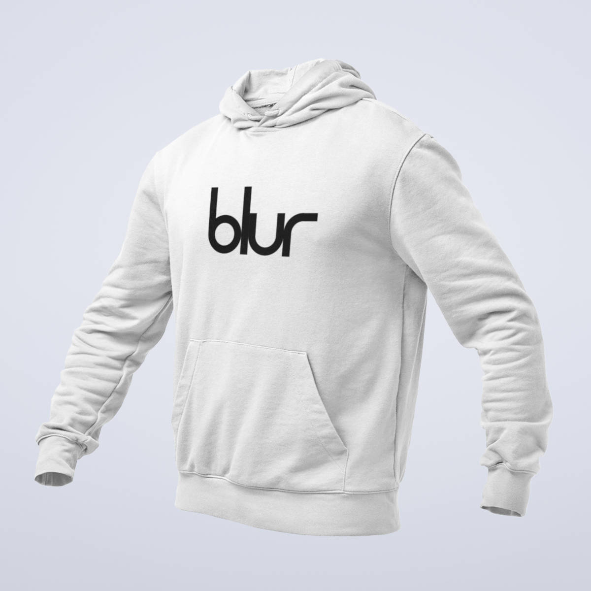 Blur Hoodie, Blur Band Logo White Hoodie, Alternative Rock Merchandise