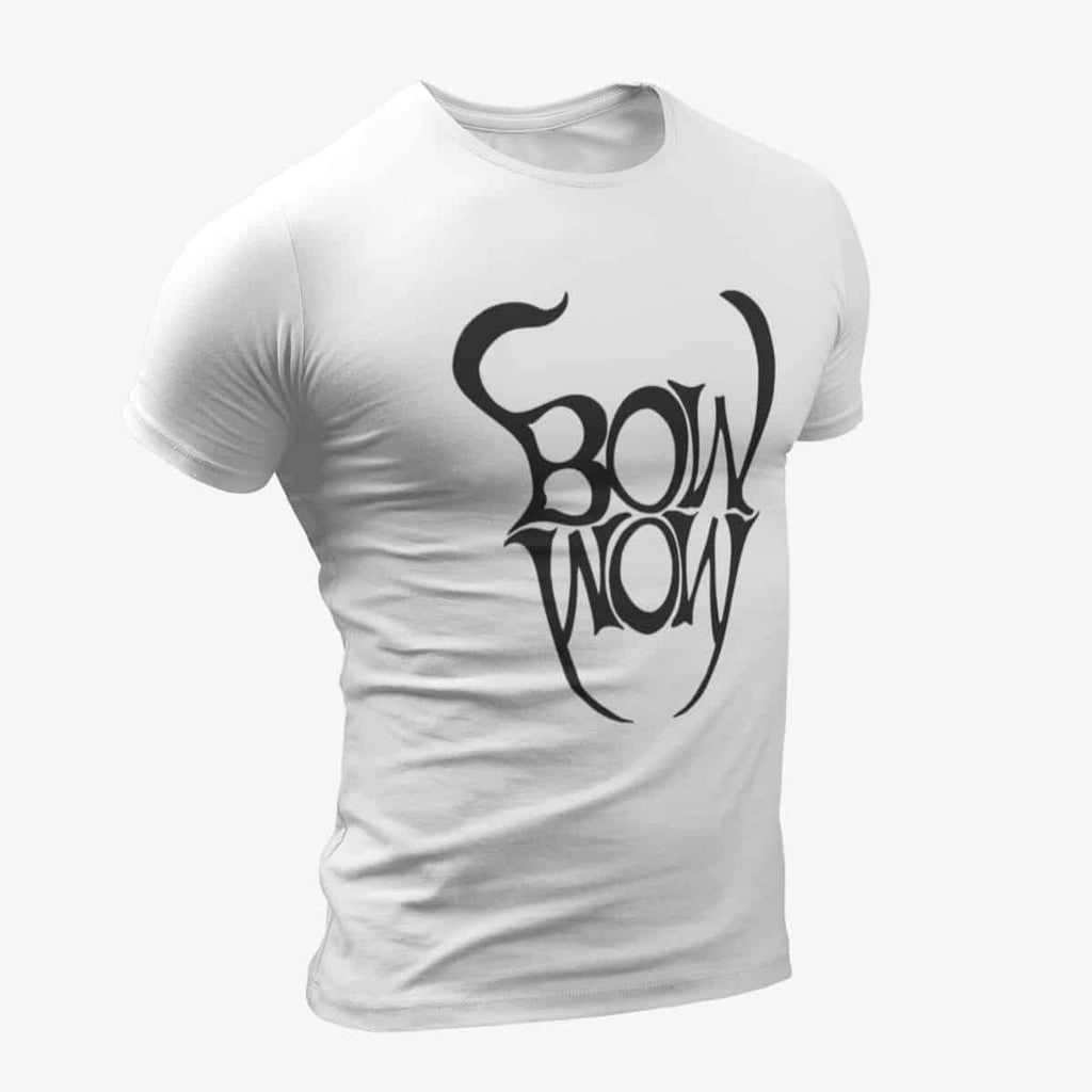 Bow Wow T-Shirt, Bow Wow Logo White T-Shirt, Heavy Metal Merchandise