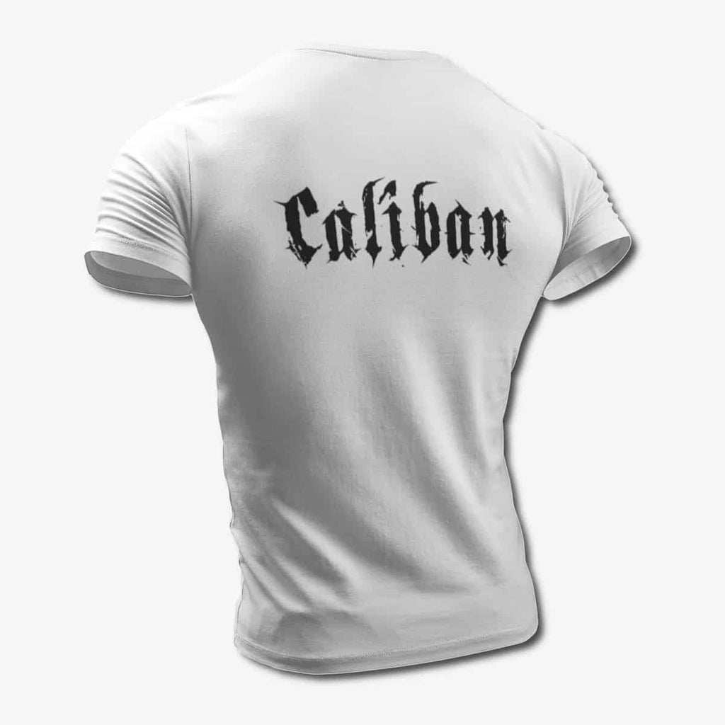 Caliban T-Shirt, Caliban Band Old Logo White Tee Shirt, Metalcore Merchandise