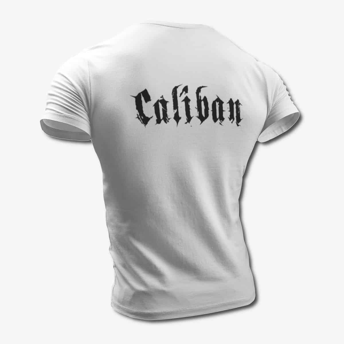 Caliban T-Shirt, Caliban Band Old Logo White Tee Shirt, Metalcore Merchandise