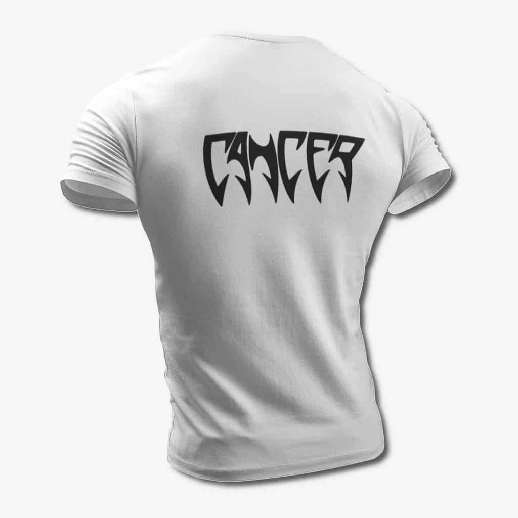 Cancer T-Shirt, Cancer Band Logo White Tee Shirt, Death Metal Merchandise