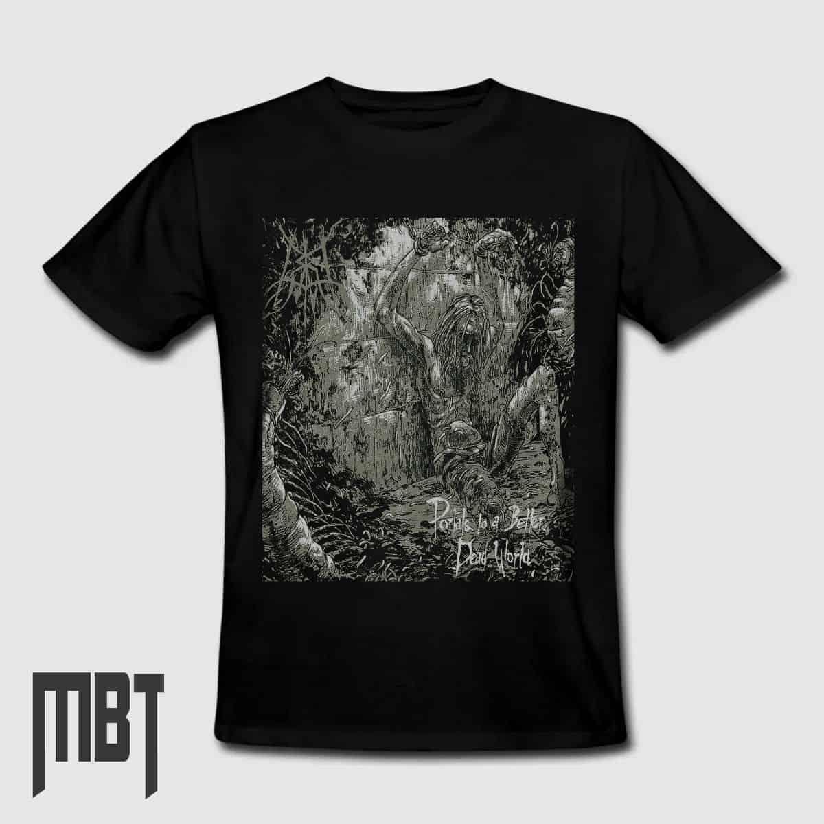 Cara Neir T-Shirt, Cara Neir Dead World Tee-Shirt, Metal Merch