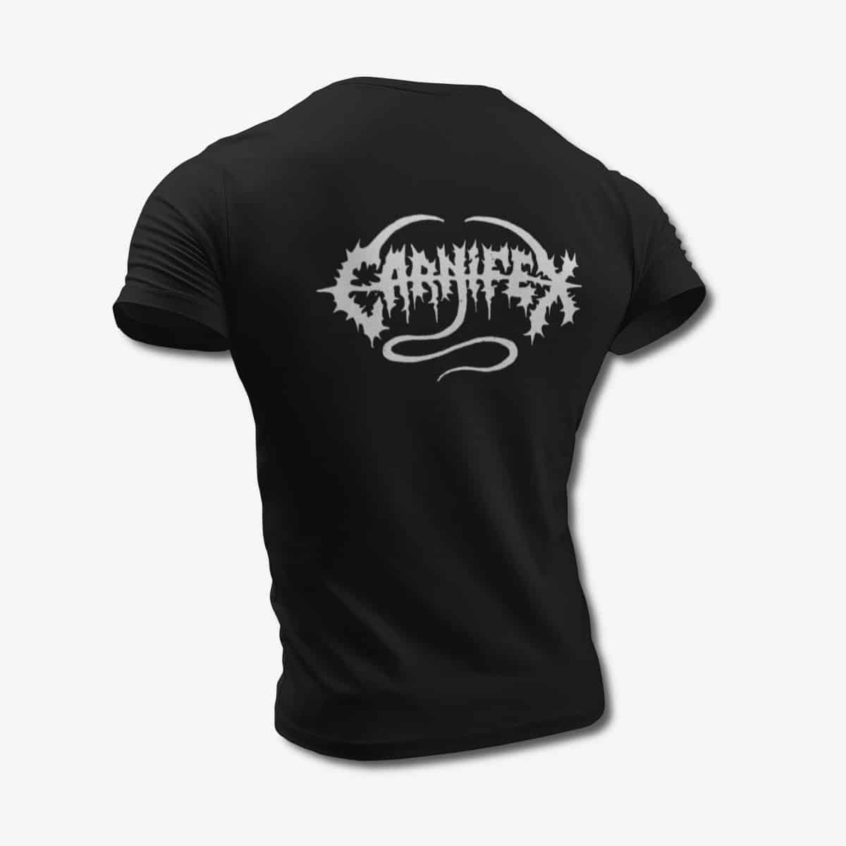 Carnifex T-Shirt, Carnifex Band Logo Black Tee Shirt, Death Metal Merchandise