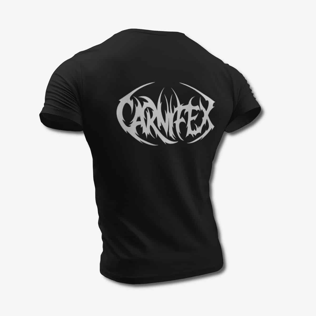 Carnifex T-Shirt, Carnifex Band Logo Black Tee Shirt, Deathcore Merchandise