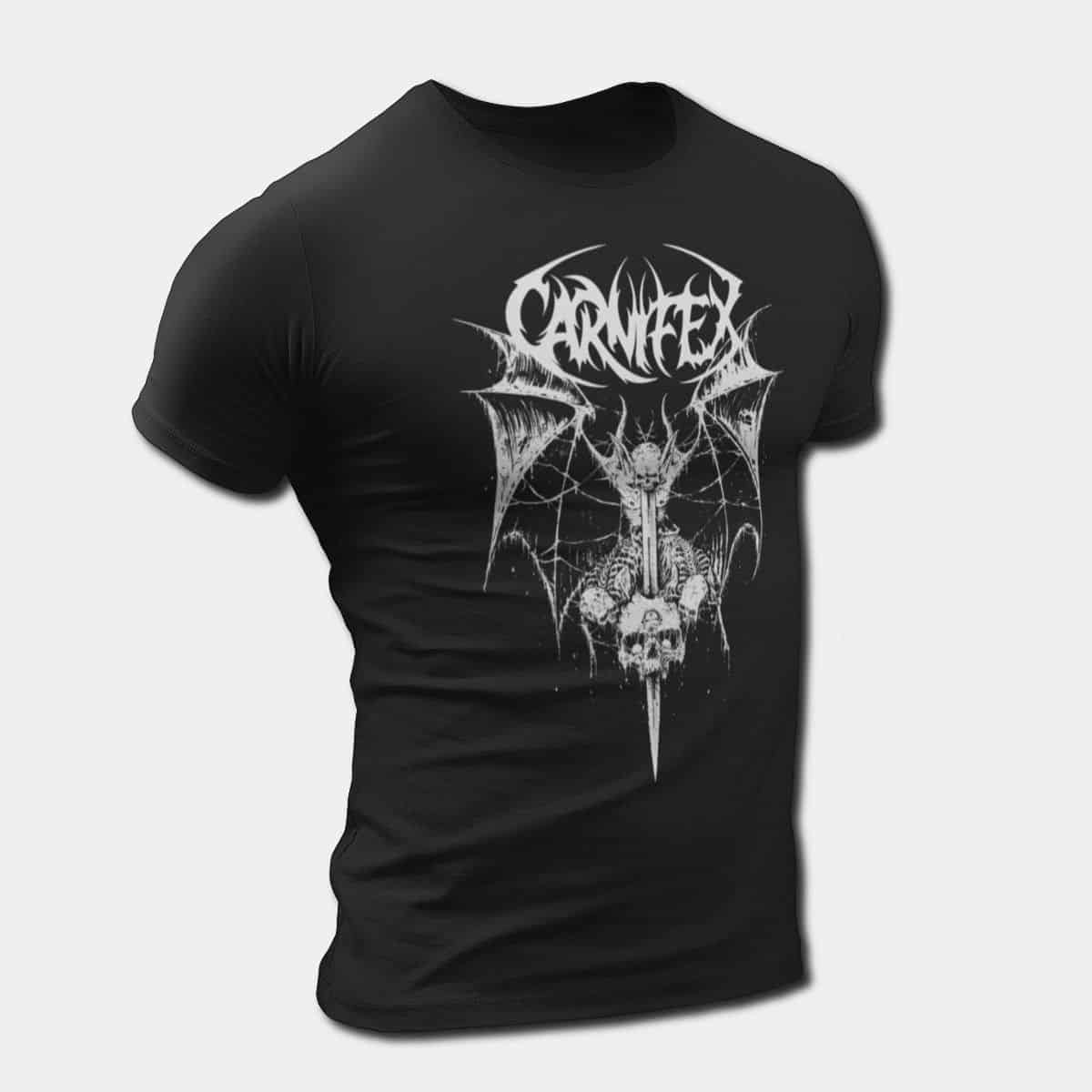 Carnifex T-Shirt, Carnifex Logo Artwork Tee, Deathcore Merch