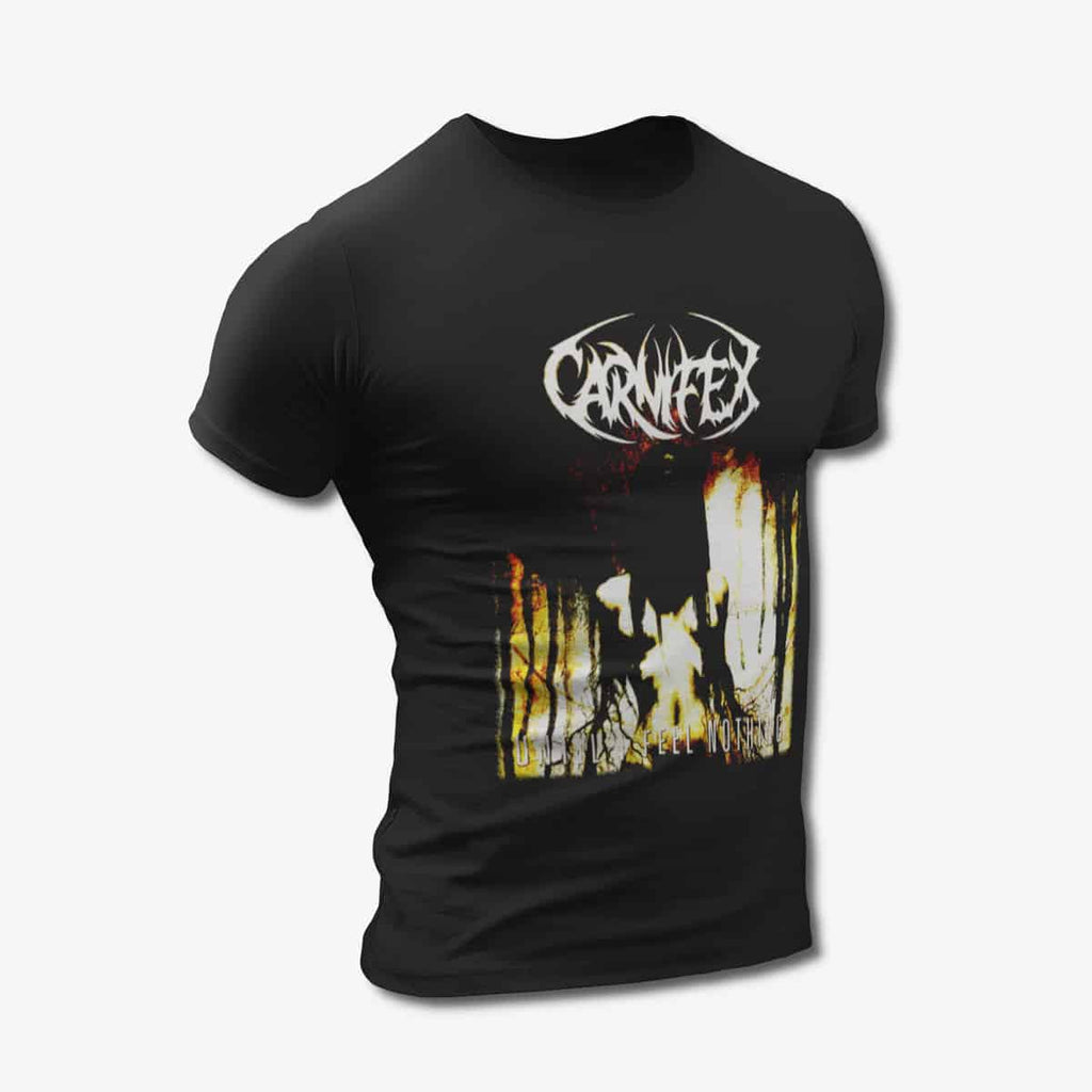 Carnifex T-Shirt, Carnifex Until I Feel Nothing Black Tee Shirt, Deathcore Merchandise