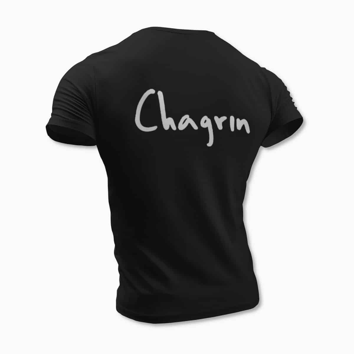 Chagrin Band Logo Black T-Shirt, Black Metal Merchandise