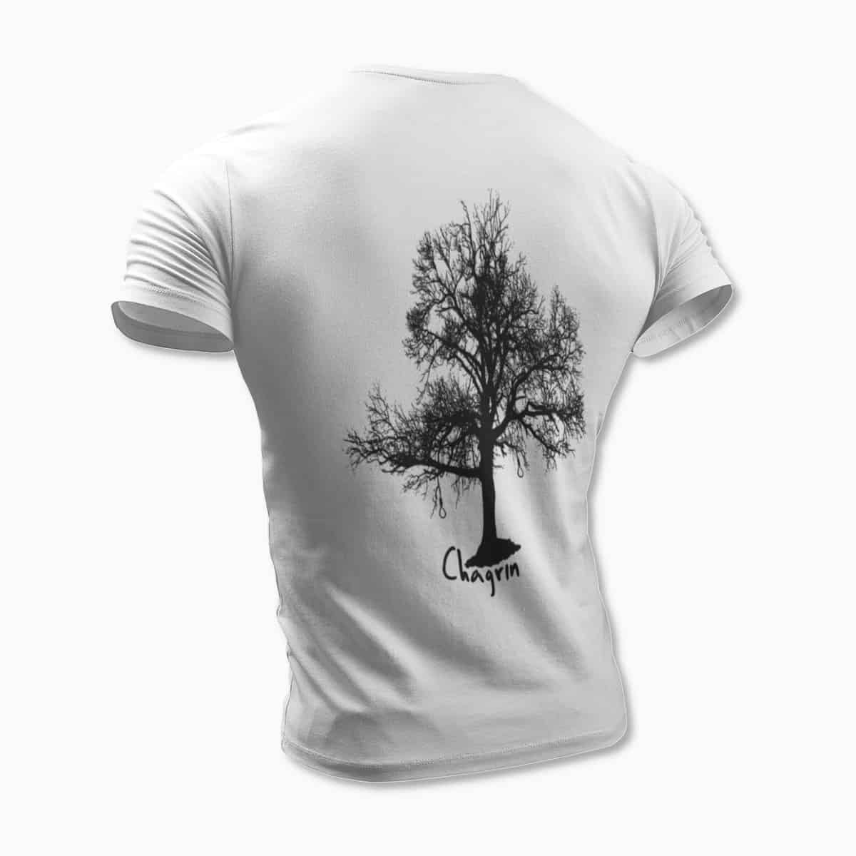 Chagrin Band White T-Shirt, Black Metal Merchandise