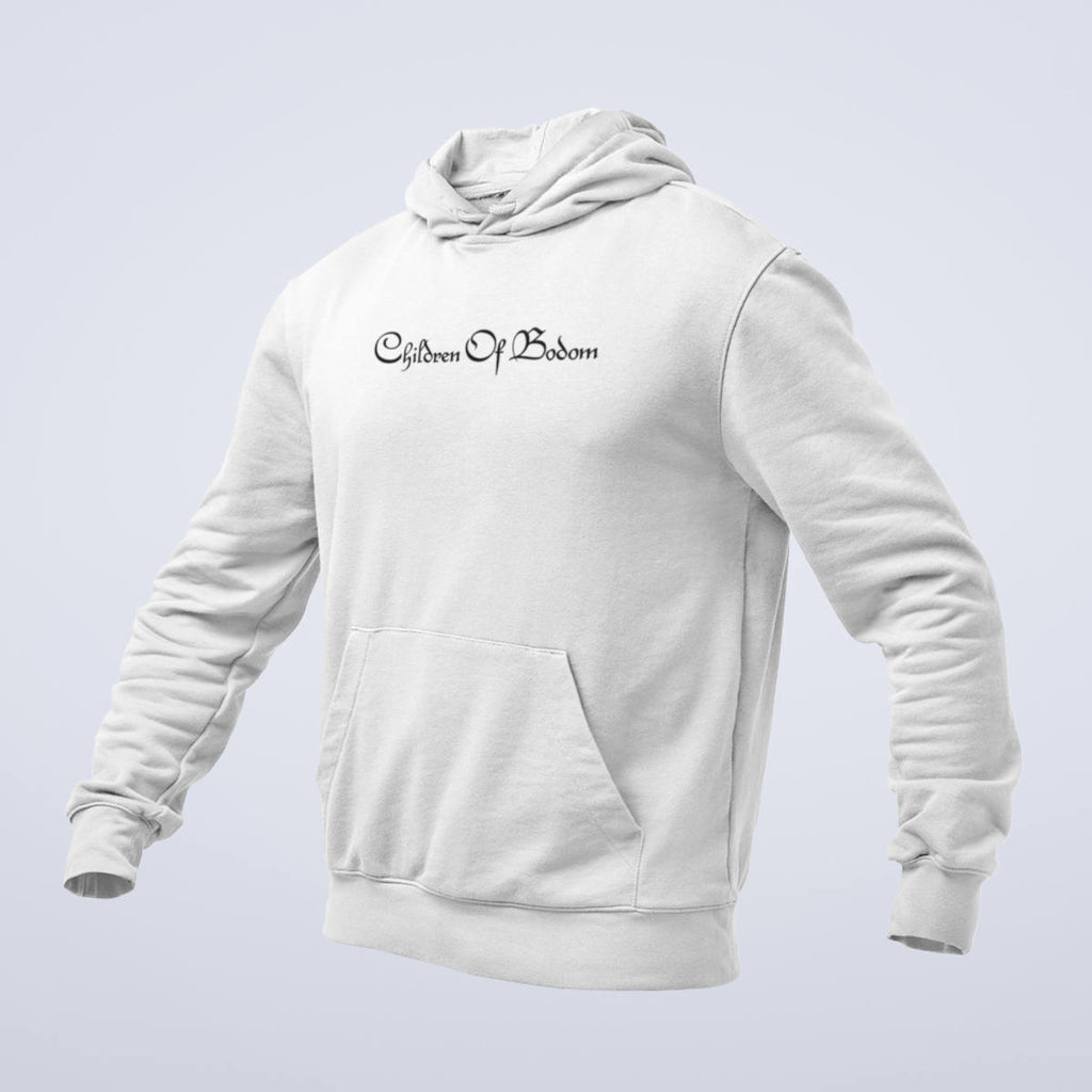 Children of Bodom Hoodie, Children of Bodom Band Logo White Hoodie, Melodic Death Metal Merchandise