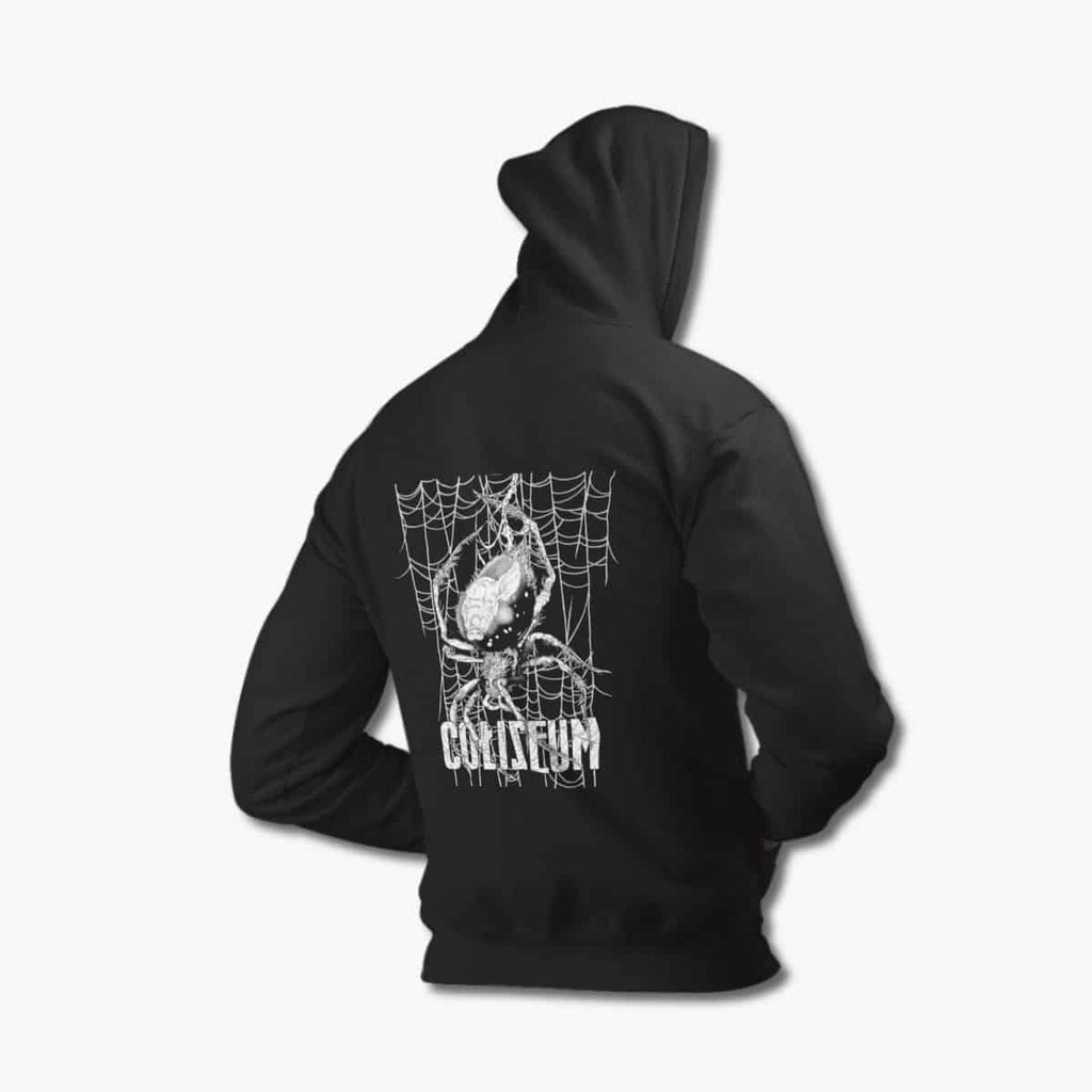 Coliseum Hoodie, Coliseum True Quiet Last Wave Black Hoodie, Post Hardcore Merchandise