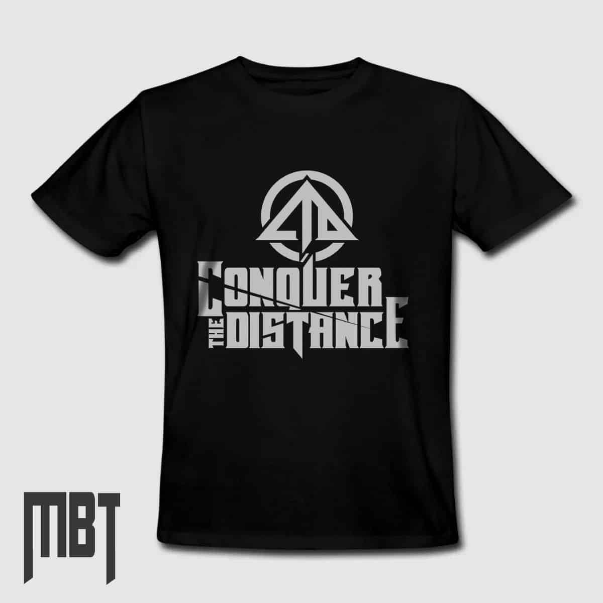 Conquer The Distance T-Shirt, Conquer The Distance Logo Tee Shirt, Hard Rock Merch