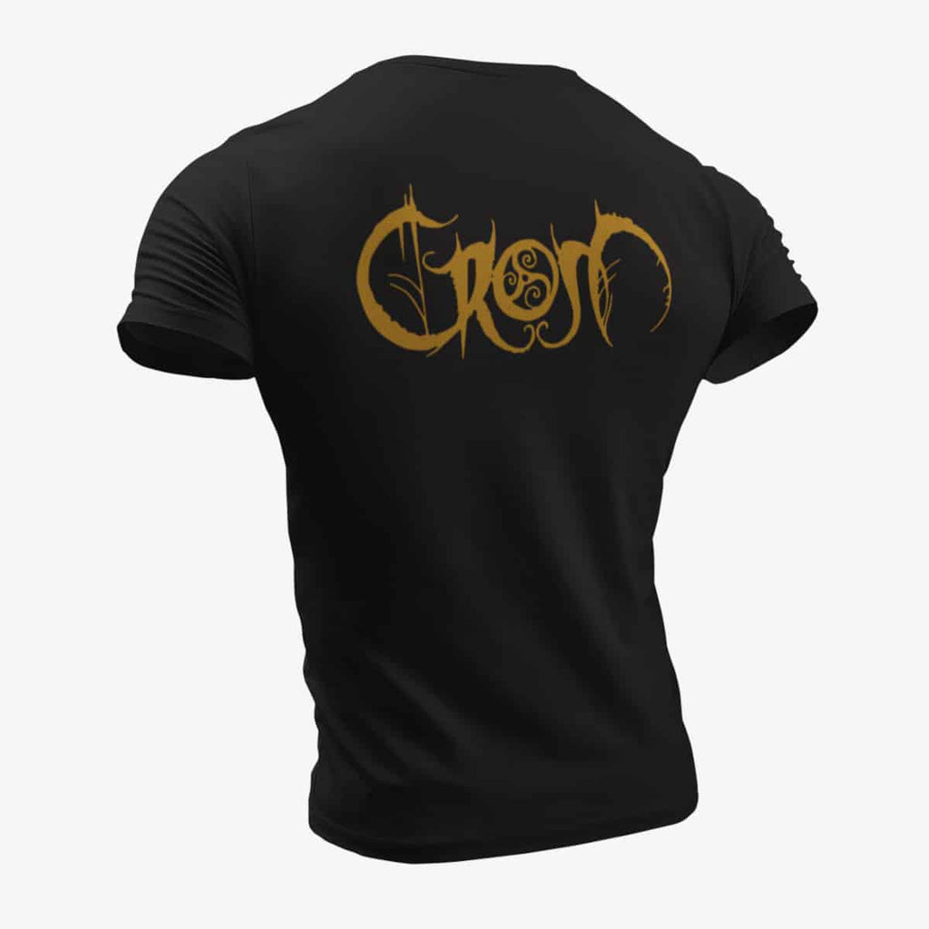 Crom T-Shirt, Crom Logo Black T-Shirt, Viking Metal Merchandise