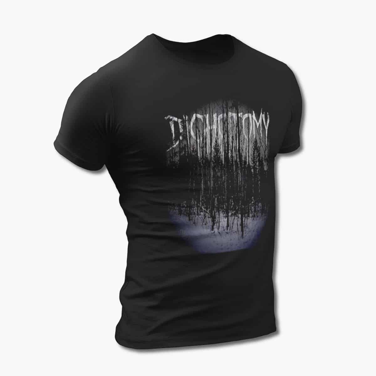 Cruentis T-Shirt, Cruentis Dichotomy Artwork Black Tee Shirt, Post Black Metal Merchandise
