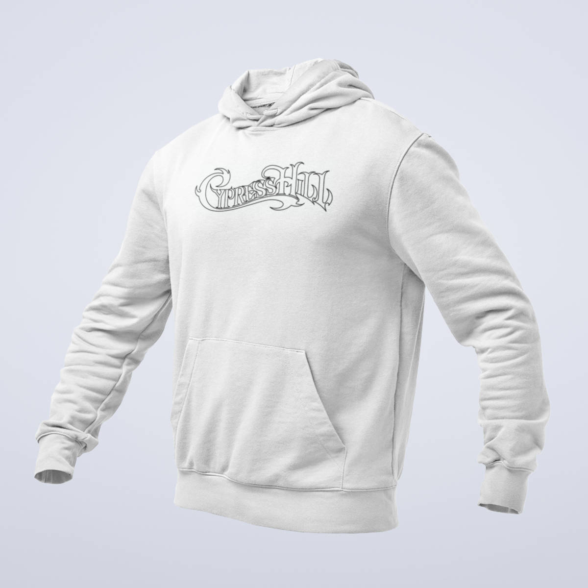 Cypress Hill Hoodie, Cypress Hill Band Logo White Hoodie, Nu Metal Merchandise