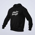 Daft Punk Hoodie, Daft Punk Logo Black Hoodie, Electronic Rock Merchandise