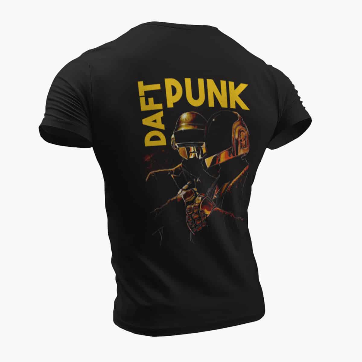 Daft Punk T-Shirt, Daft Punk Artwork Black T-Shirt, Electronic Rock Merchandise