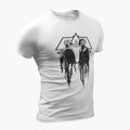 Daft Punk T-Shirt, Daft Punk Artwork White T-Shirt, Electronic Rock Merchandise