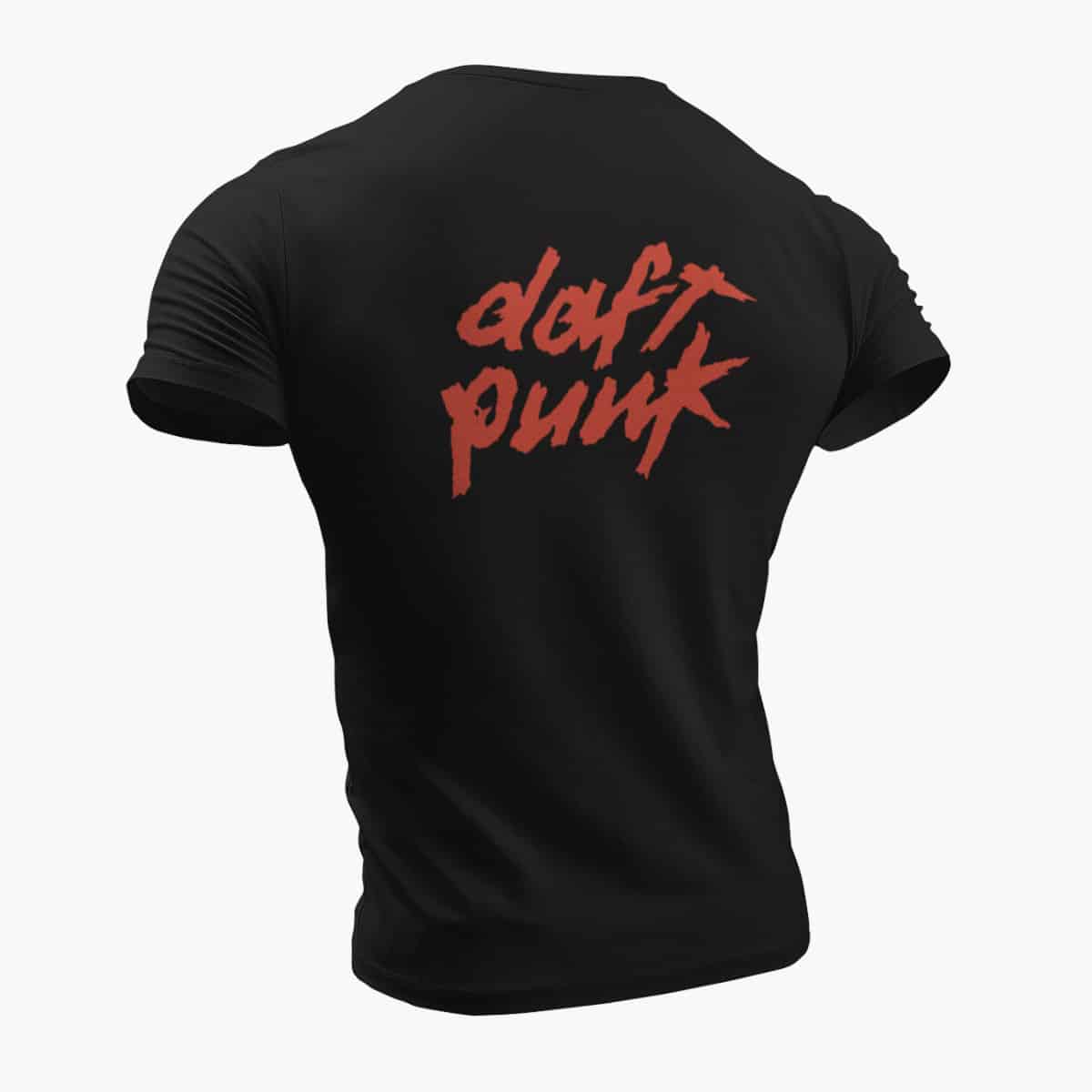 Daft Punk T-Shirt, Daft Punk Logo Black T-Shirt, Electronic Rock Merchandise