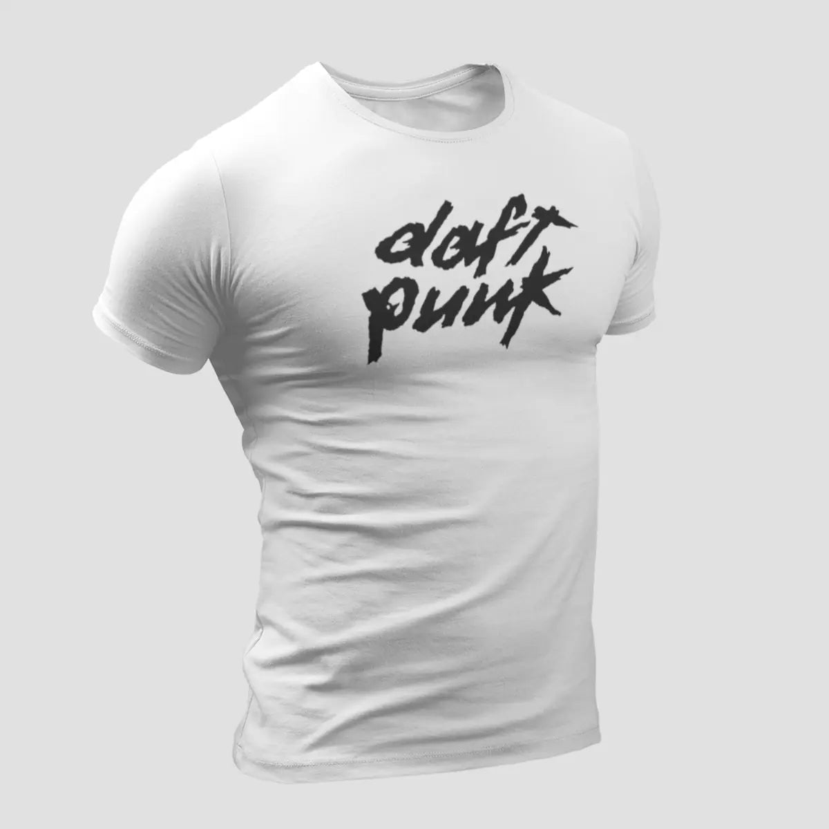 Daft Punk T-Shirt, Daft Punk Logo White T-Shirt