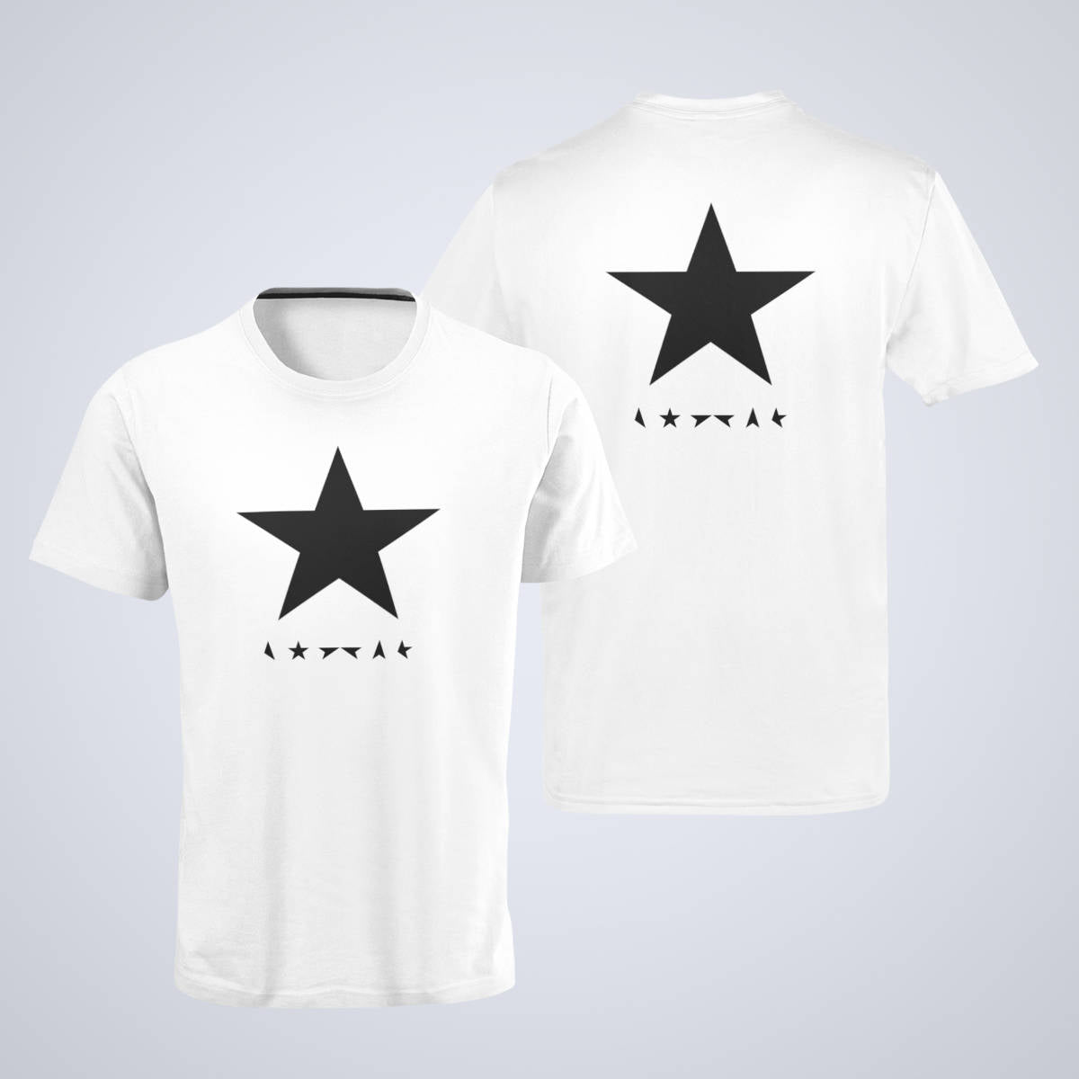 David Bowie T-Shirt, David Bowie Blackstar White T-Shirt, Electronic Rock Merchandise