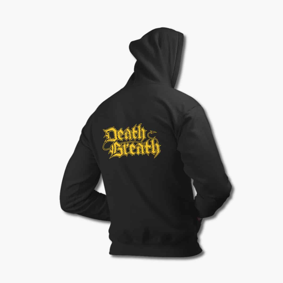 Death Breath Hoodie, Death Breath Logo Black Hoodie, Death Metal Merchandise