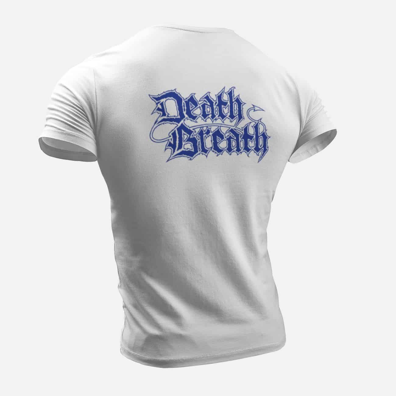 Death Breath T-Shirt, Death Breath Logo White T-Shirt, Death Metal Merchandise