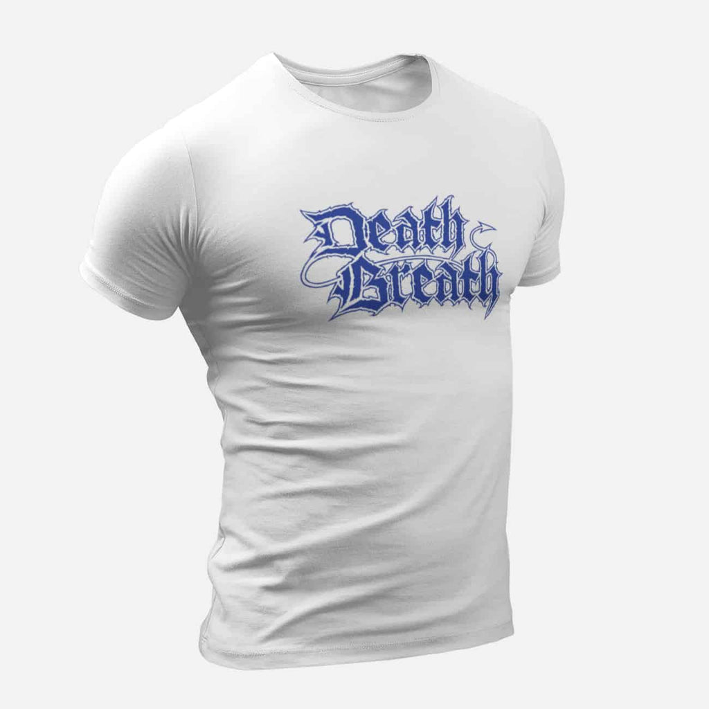 Death Breath T-Shirt, Death Breath Logo White T-Shirt, Death Metal Merchandise