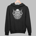 Deer Skull Hoodie, Deer Skull Artwork Black Hoodie